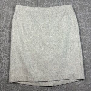 J. Crew Mercantile NWT Gray Wool Blend Midi Pencil Skirt Women Size 14